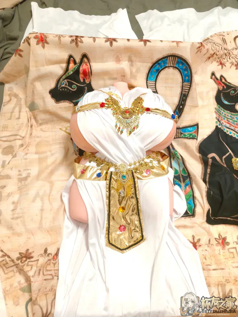 【金秋小鬼魔皇装扮大赛】埃及猫cos  金光闪闪的埃及艳后 - 细节实拍图 4
